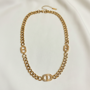 elegant oval link gold chain necklace elegant oval link gold chain necklace