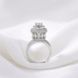 royal crown crystal statement ring