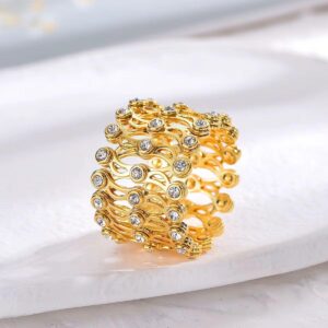 magic 2 in 1 convertible ring to bracelet (kada) – gold plated adjustable jewelry magic 2 in 1 convertible ring to bracelet (kada) – gold plated adjustable jewelry