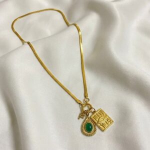 Home mystic evil eye charm necklace