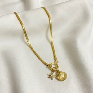 ocean charm shell necklace ocean charm shell necklace
