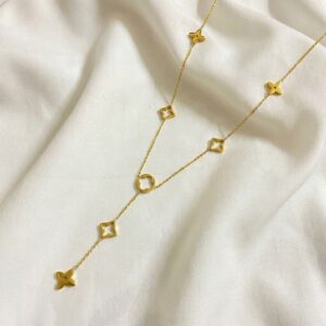 Home designer inspired charm drop necklace