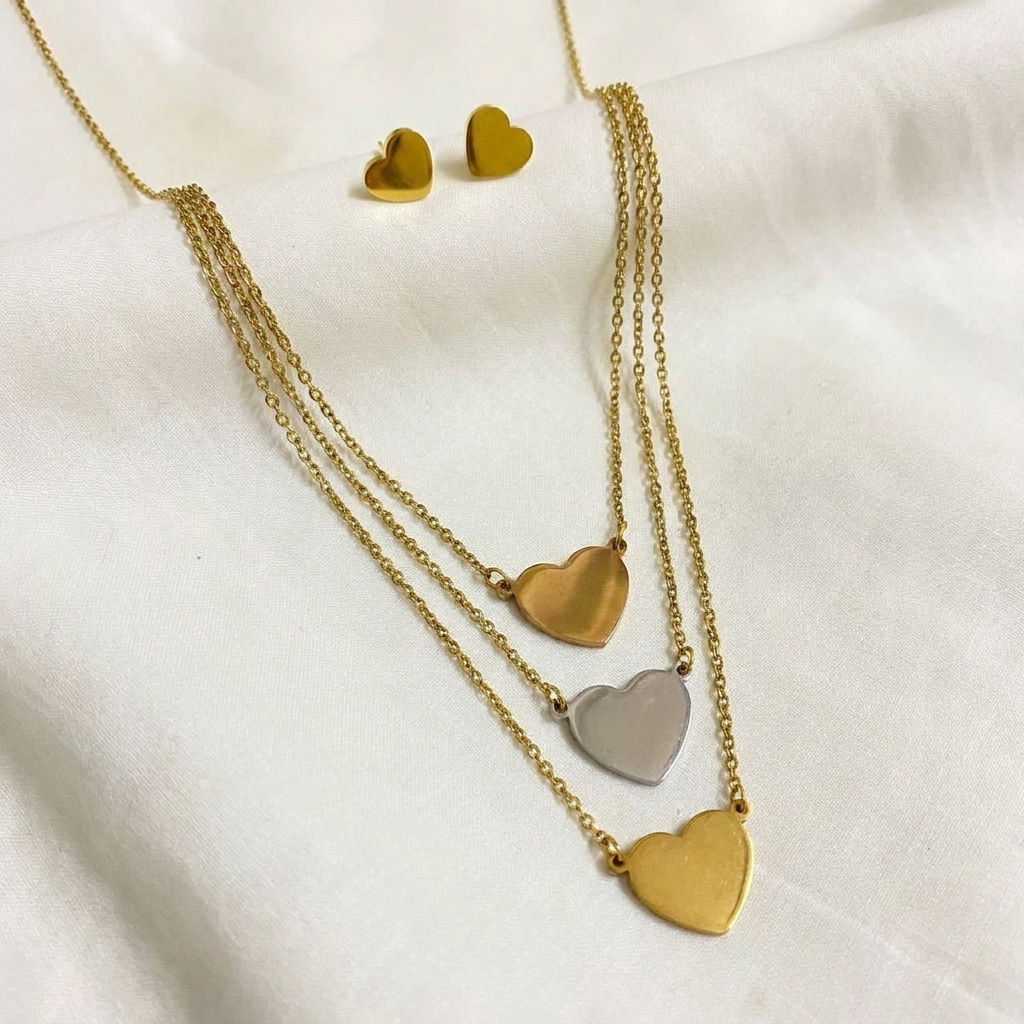 gold butterfly charm layered necklace set gold butterfly charm layered necklace set